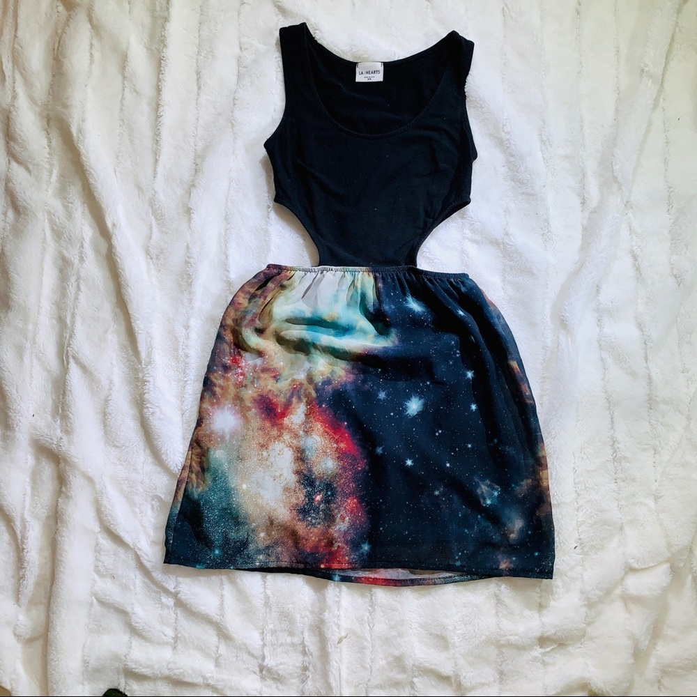 LA hearts galaxy dress
